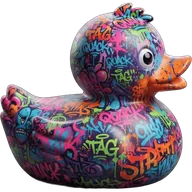 Colorful duck 47 — rubber duck skin